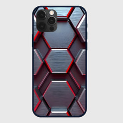 Чехол для iPhone 12 Pro Max Бордовый бронежилет, цвет: 3D-черный