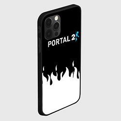 Чехол для iPhone 12 Pro Max Portal белый огонь, цвет: 3D-черный — фото 2