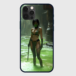 Чехол для iPhone 12 Pro Max Джейд в кислоте мортал комбат, цвет: 3D-черный
