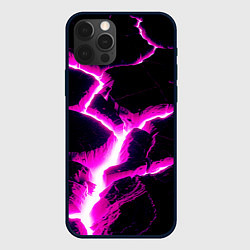 Чехол для iPhone 12 Pro Max Color pink black, цвет: 3D-черный