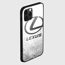 Чехол для iPhone 12 Pro Max Lexus - white gradient, цвет: 3D-черный — фото 2