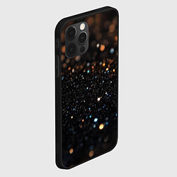 Чехол для iPhone 12 Pro Max Черный текстурный фон, цвет: 3D-черный — фото 2