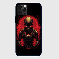 Чехол для iPhone 12 Pro Max Пришелец из красного портала, цвет: 3D-черный