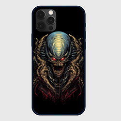 Чехол для iPhone 12 Pro Max Пришелец в ретро стиле, цвет: 3D-черный