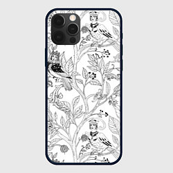 Чехол для iPhone 12 Pro Max Птицы Сирин, цвет: 3D-черный