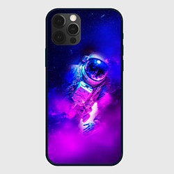 Чехол для iPhone 12 Pro Max Космонавт среди облаков, цвет: 3D-черный