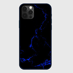 Чехол для iPhone 12 Pro Max Color black blue, цвет: 3D-черный