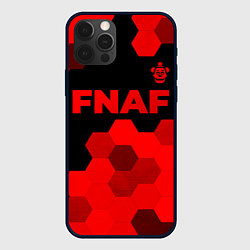 Чехол для iPhone 12 Pro Max FNAF - red gradient посередине, цвет: 3D-черный
