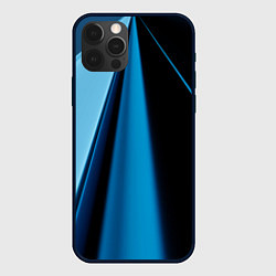 Чехол для iPhone 12 Pro Max Black blue, цвет: 3D-черный