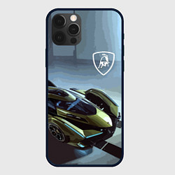 Чехол для iPhone 12 Pro Max Lamborghini - motorsport extreme, цвет: 3D-черный