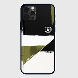 Чехол для iPhone 12 Pro Max Changan логотип, цвет: 3D-черный
