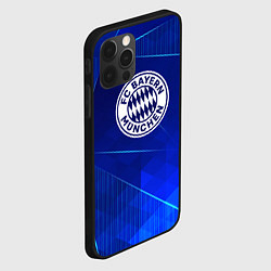 Чехол для iPhone 12 Pro Max Bayern blue poly, цвет: 3D-черный — фото 2