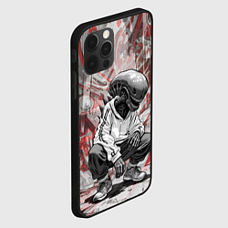 Чехол для iPhone 12 Pro Max Ксеноморф на спорте, цвет: 3D-черный — фото 2