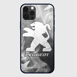 Чехол iPhone 12 Pro Max Peugeot - grey gradient