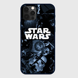 Чехол для iPhone 12 Pro Max Star wars персонажи из звездных войн, цвет: 3D-черный