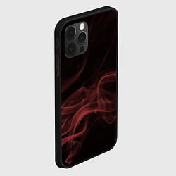 Чехол для iPhone 12 Pro Max Color smoke red, цвет: 3D-черный — фото 2