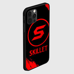 Чехол для iPhone 12 Pro Max Skillet - red gradient, цвет: 3D-черный — фото 2