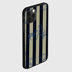 Чехол для iPhone 12 Pro Max Чёрные полосы, цвет: 3D-черный — фото 2