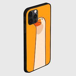 Чехол для iPhone 12 Pro Max Гусь смотрит, цвет: 3D-черный — фото 2