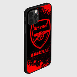 Чехол для iPhone 12 Pro Max Arsenal - red gradient, цвет: 3D-черный — фото 2
