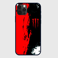 Чехол для iPhone 12 Pro Max Monster energy краски спорт, цвет: 3D-черный
