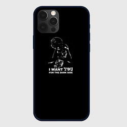 Чехол для iPhone 12 Pro Max Тёмная сторона Вейдер, цвет: 3D-черный