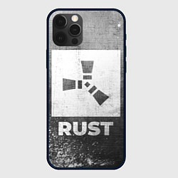 Чехол для iPhone 12 Pro Max Rust - grey gradient, цвет: 3D-черный