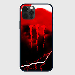 Чехол для iPhone 12 Pro Max Monster energy red storm, цвет: 3D-черный