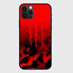 Чехол для iPhone 12 Pro Max Monster energy camored, цвет: 3D-черный