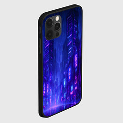 Чехол для iPhone 12 Pro Max Одинокий город неона, цвет: 3D-черный — фото 2