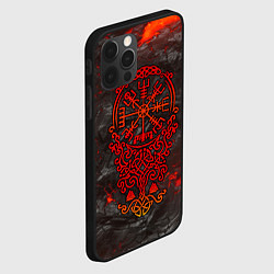 Чехол для iPhone 12 Pro Max Компас воина в кельтском орнаменте, цвет: 3D-черный — фото 2