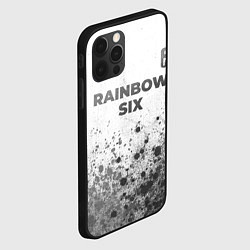 Чехол для iPhone 12 Pro Max Rainbow Six - white gradient посередине, цвет: 3D-черный — фото 2