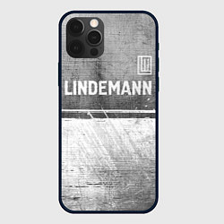 Чехол для iPhone 12 Pro Max Lindemann - grey gradient посередине, цвет: 3D-черный