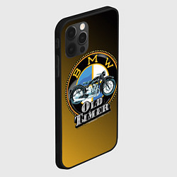 Чехол для iPhone 12 Pro Max Ретро мотоцикл BMW, цвет: 3D-черный — фото 2