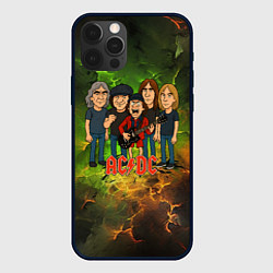 Чехол iPhone 12 Pro Max Карикатура грууппы ACDC