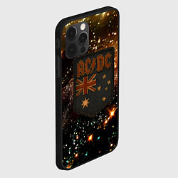 Чехол для iPhone 12 Pro Max ACDC в стиле нашивки, цвет: 3D-черный — фото 2