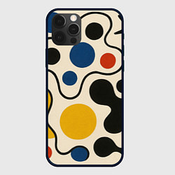 Чехол для iPhone 12 Pro Max Пятна, цвет: 3D-черный