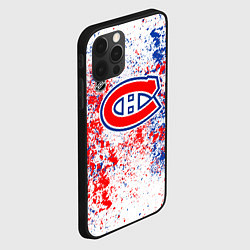Чехол для iPhone 12 Pro Max Montreal Canadiens NHL white, цвет: 3D-черный — фото 2