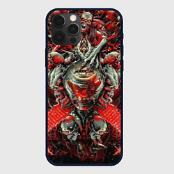Чехол для iPhone 12 Pro Max Doom постер к игре, цвет: 3D-черный