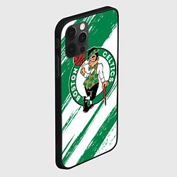 Чехол для iPhone 12 Pro Max Boston Celtics white and green, цвет: 3D-черный — фото 2