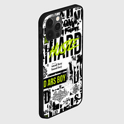 Чехол для iPhone 12 Pro Max Pattern with inscriptions hustle sand boy, цвет: 3D-черный — фото 2
