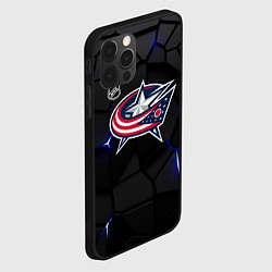 Чехол для iPhone 12 Pro Max Коламбус Блю Джекетс - НХЛ хоккей, цвет: 3D-черный — фото 2