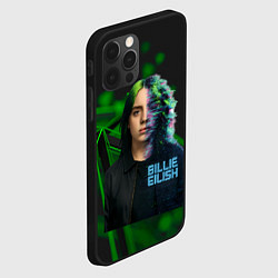 Чехол для iPhone 12 Pro Max Билли Айлиш глитч стиль, цвет: 3D-черный — фото 2