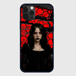 Чехол для iPhone 12 Pro Max Билли Айлиш готический образ, цвет: 3D-черный