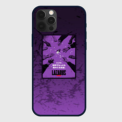 Чехол для iPhone 12 Pro Max Lazarus: Violet Pattern, цвет: 3D-черный