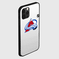 Чехол для iPhone 12 Pro Max Колорадо Эвеланш - белый геометрический градиент, цвет: 3D-черный — фото 2