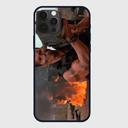 Чехол для iPhone 12 Pro Max Базука в руках Арнольда Шварценеггера, цвет: 3D-черный