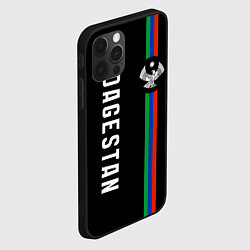 Чехол для iPhone 12 Pro Max Республика - Дагестан, цвет: 3D-черный — фото 2