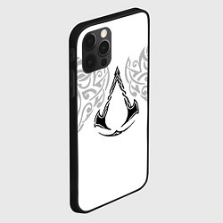 Чехол для iPhone 12 Pro Max Ассасин Крид - узор ворон, цвет: 3D-черный — фото 2