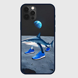 Чехол для iPhone 12 Pro Max Акула мем, тралалеро тралала, цвет: 3D-черный
